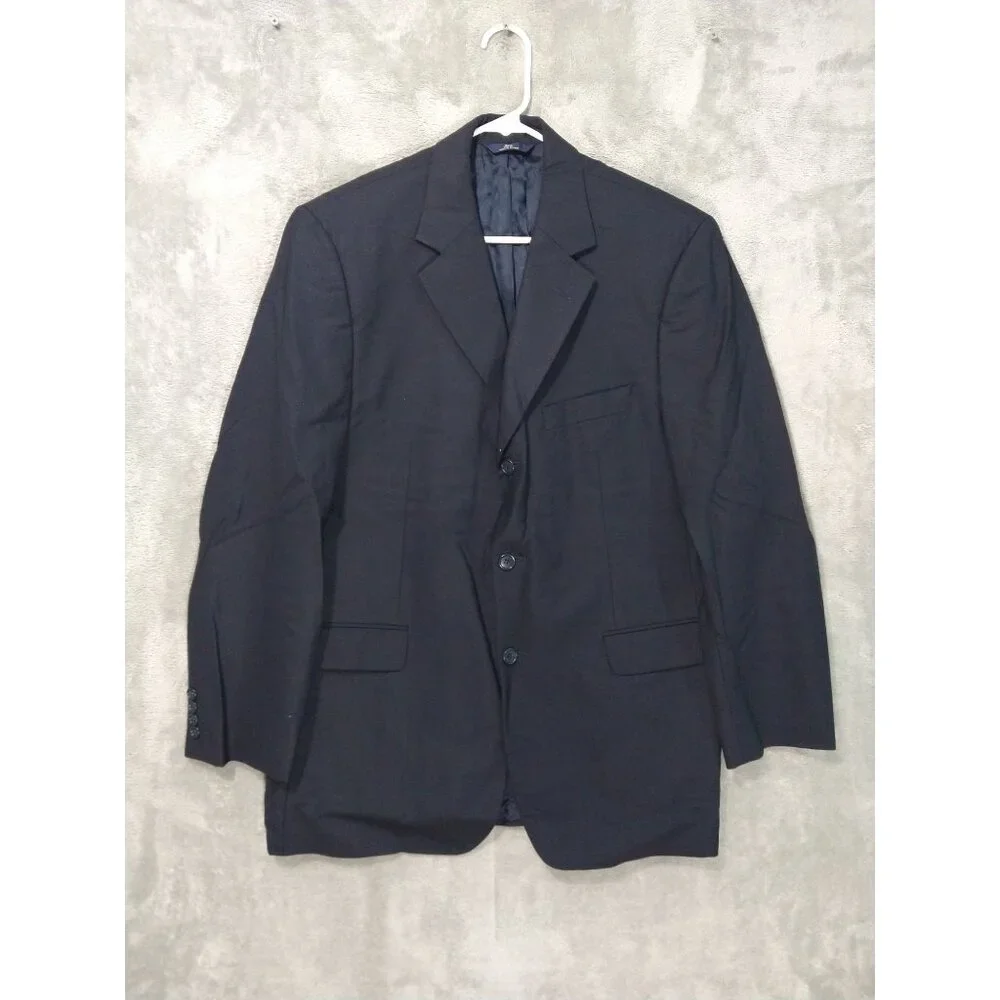 Brooks Brothers Blazer Mens 42R Blue Wool Sport Coat Stretch Suit Jacket 346
